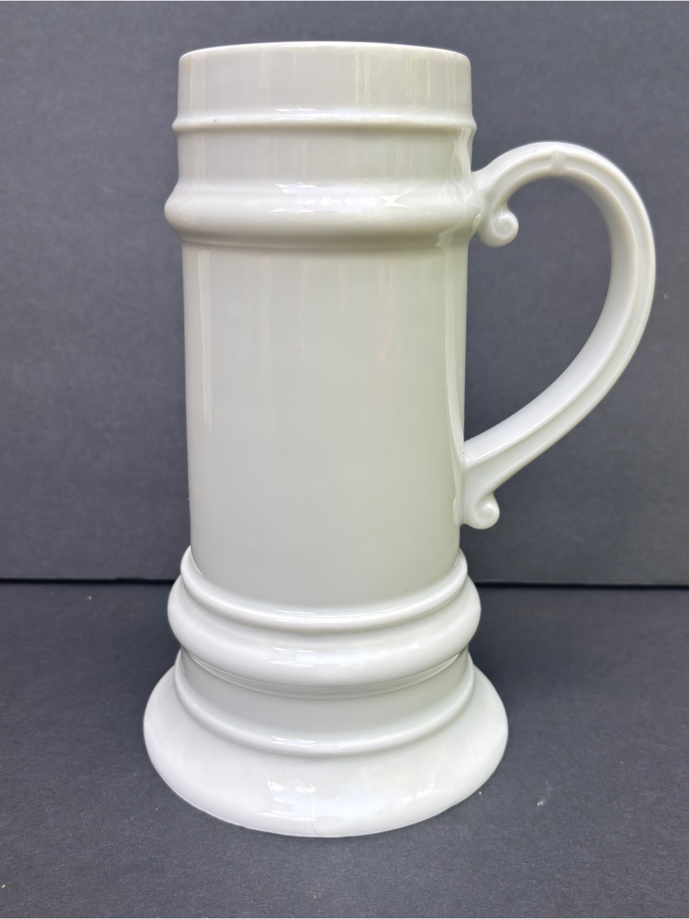Vintage Lithophane Porcelain Beer Stein Pretty Lady Design, West Germany Kaiser